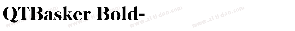 QTBasker Bold字体转换